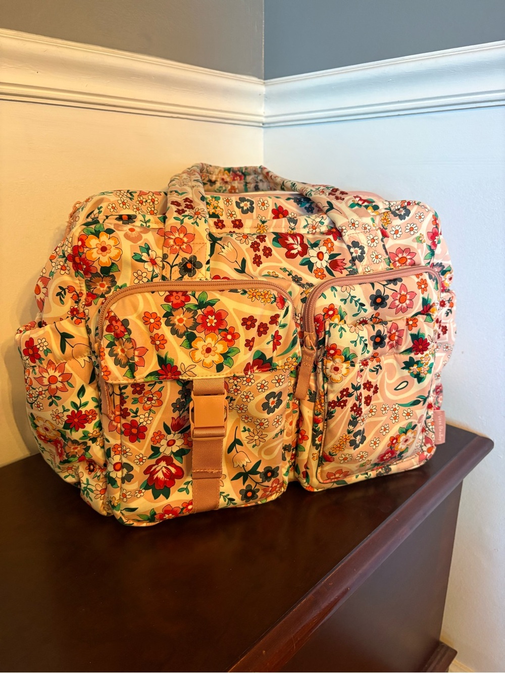 Vera Bradley Quilted Oversized Multi-Pocket Travel Tote
